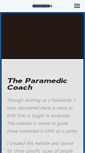 Mobile Screenshot of paramediccoach.com