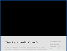 Tablet Screenshot of paramediccoach.com